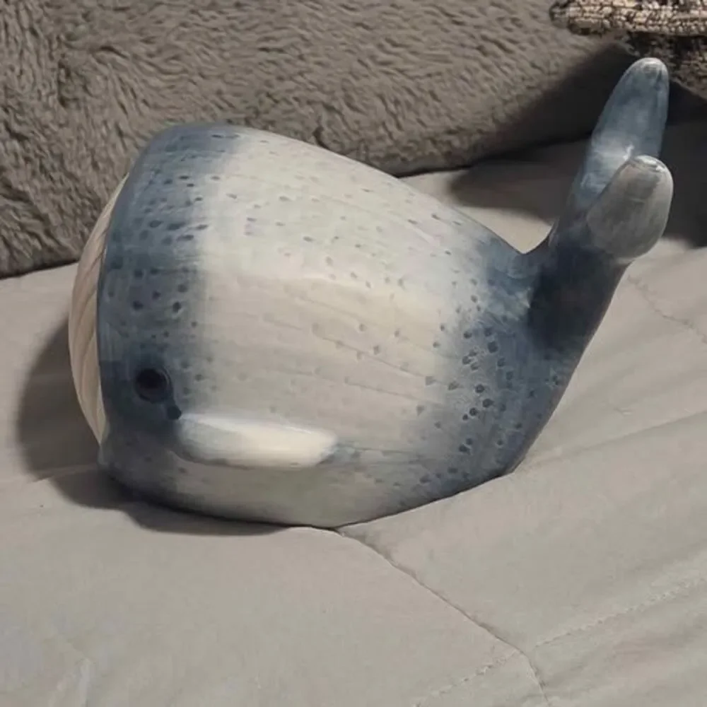 Ceramic Whale Figurine